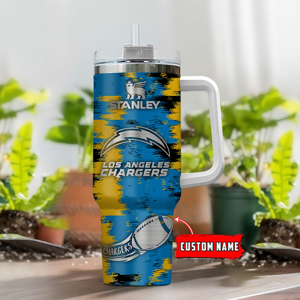Los Angeles Chargers NFL Custom Stanley Cup 40 oz 30 oz Tumbler With Handle