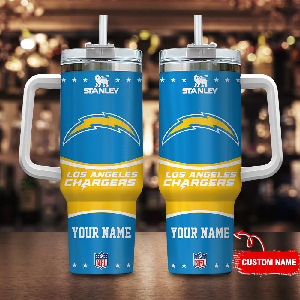 Los Angeles Chargers NFL Custom Stanley Cup 40 oz 30 oz Tumbler With Handle