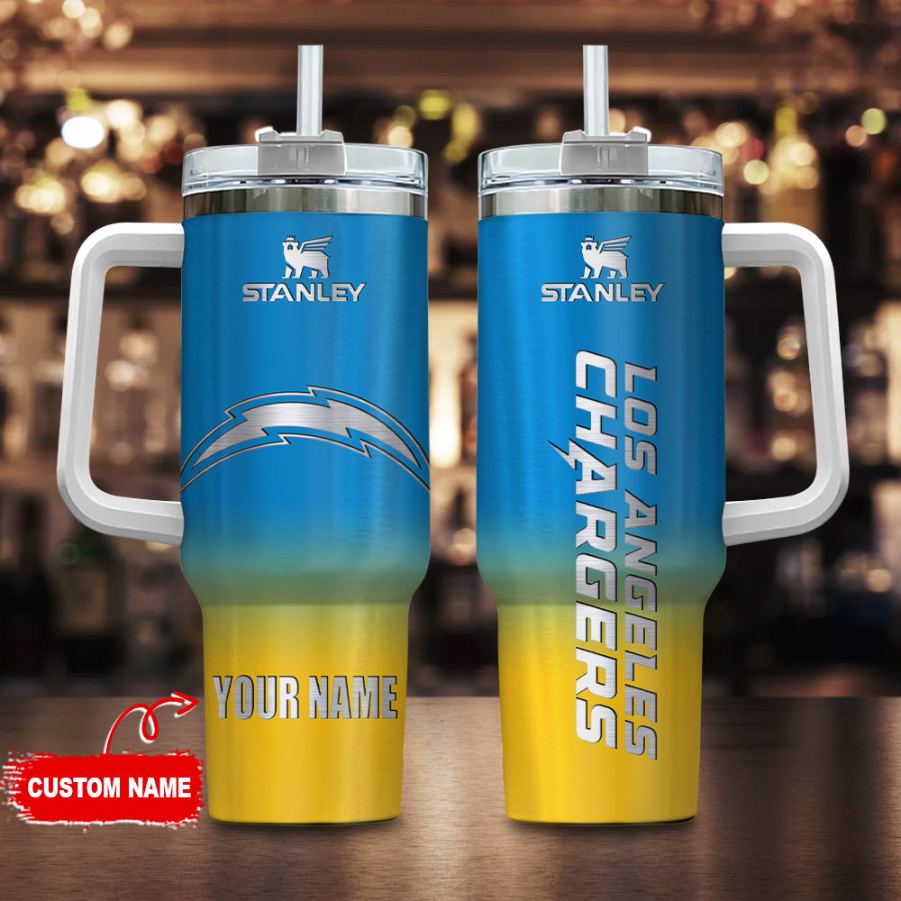 Los Angeles Chargers NFL Custom Stanley Cup 40 oz 30 oz Tumbler With Handle