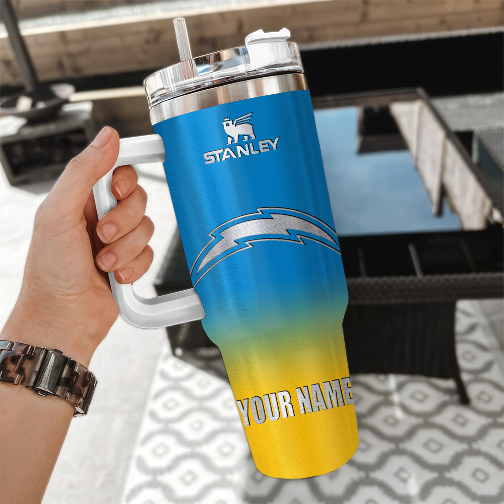 Los Angeles Chargers NFL Custom Stanley Cup 40 oz 30 oz Tumbler With Handle