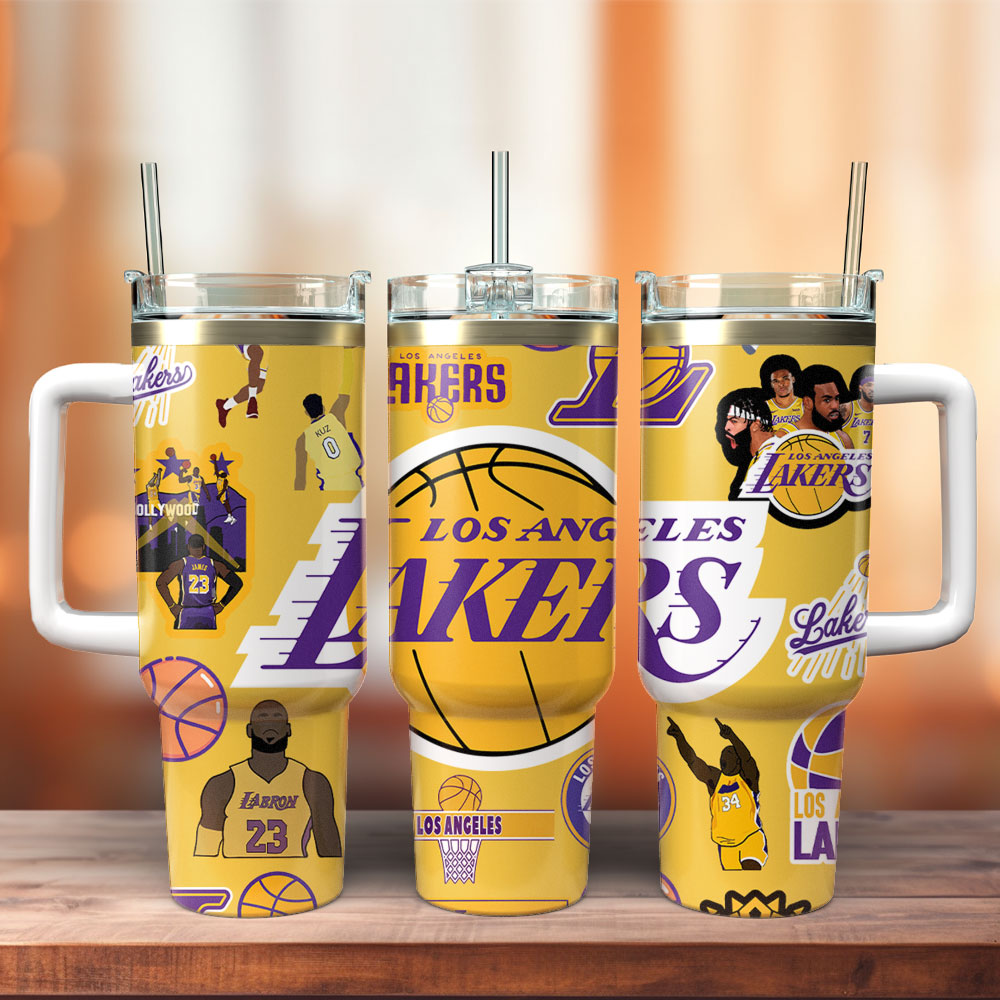 Los Angeles Lakers NBA Sport Custom Stanley Cup 40 oz 30 oz Tumbler With Handle