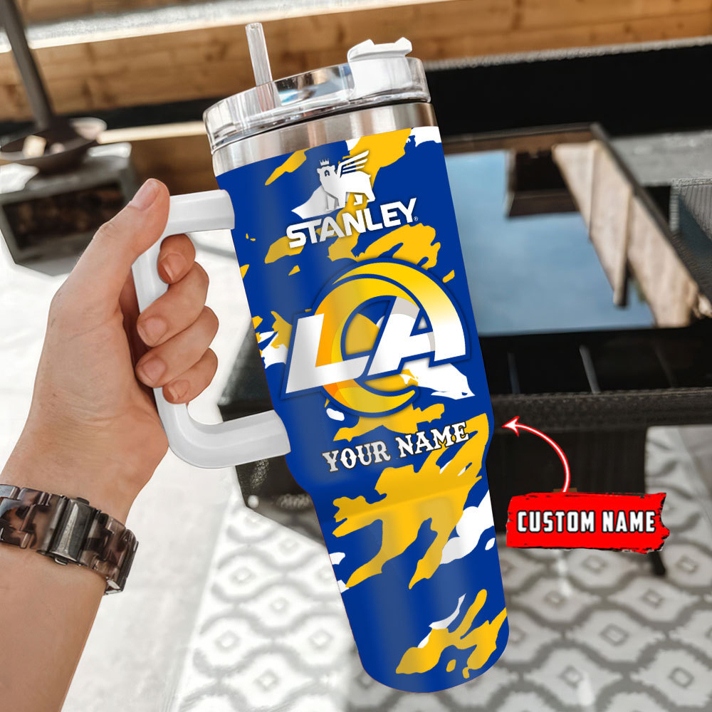 Los Angeles Rams NFL Custom Stanley Cup 40 oz 30 oz Tumbler With Handle
