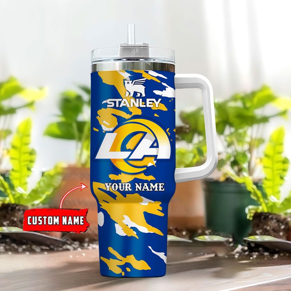 Los Angeles Rams NFL Custom Stanley Cup 40 oz 30 oz Tumbler With Handle
