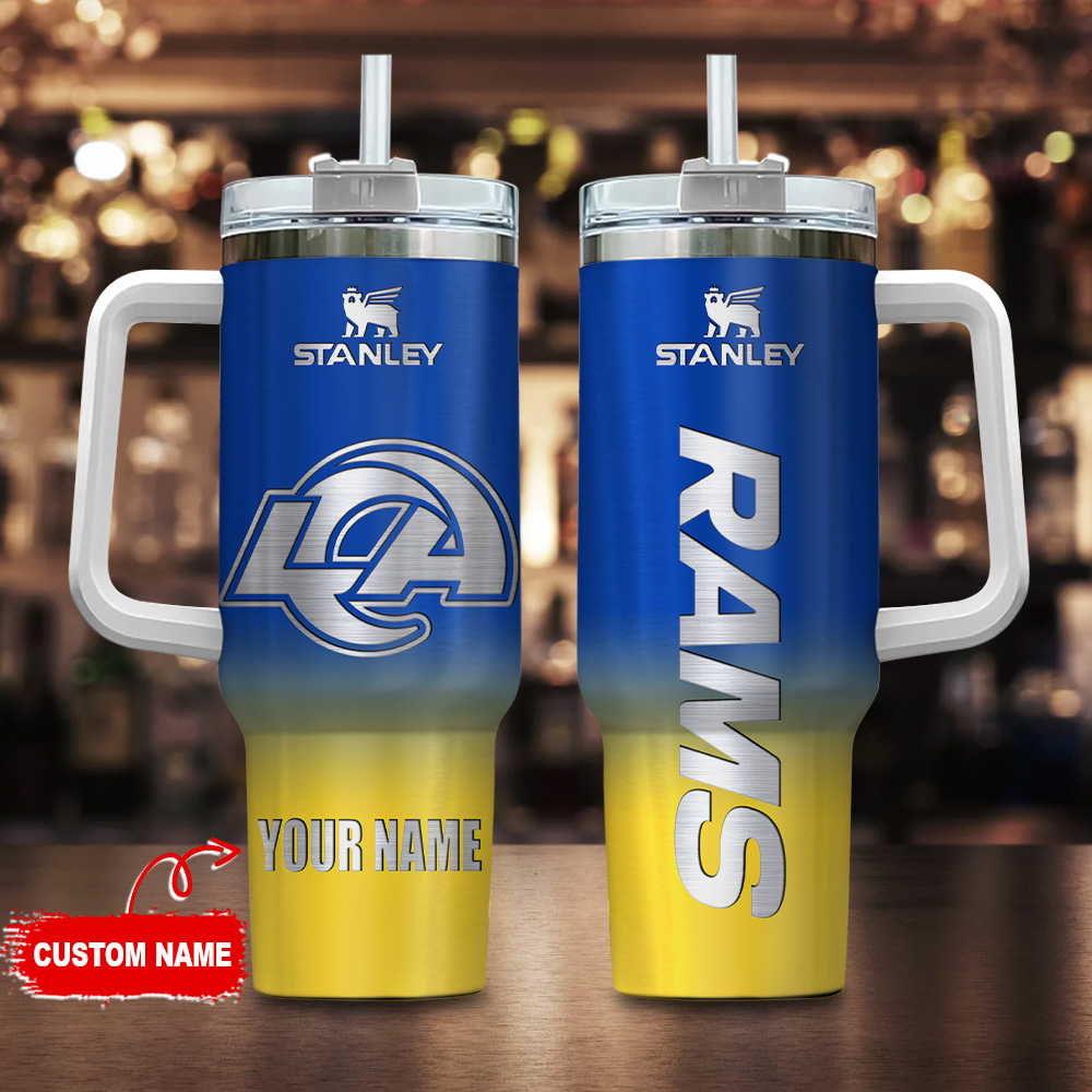 Los Angeles Rams NFL Custom Stanley Cup 40 oz 30 oz Tumbler With Handle