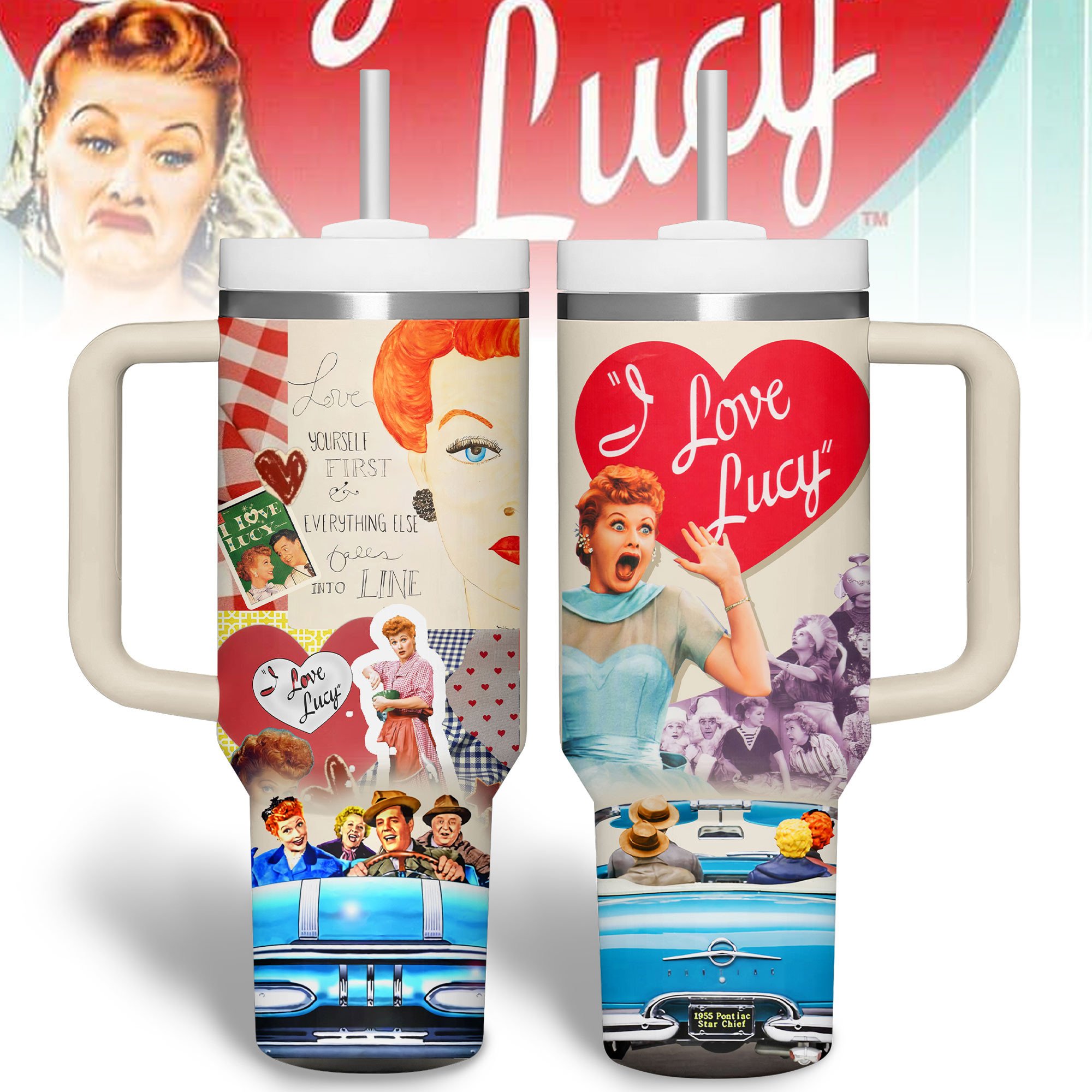 Love Lucy Movies Custom Stanley Cup 40 oz 30 oz Tumbler With Handle