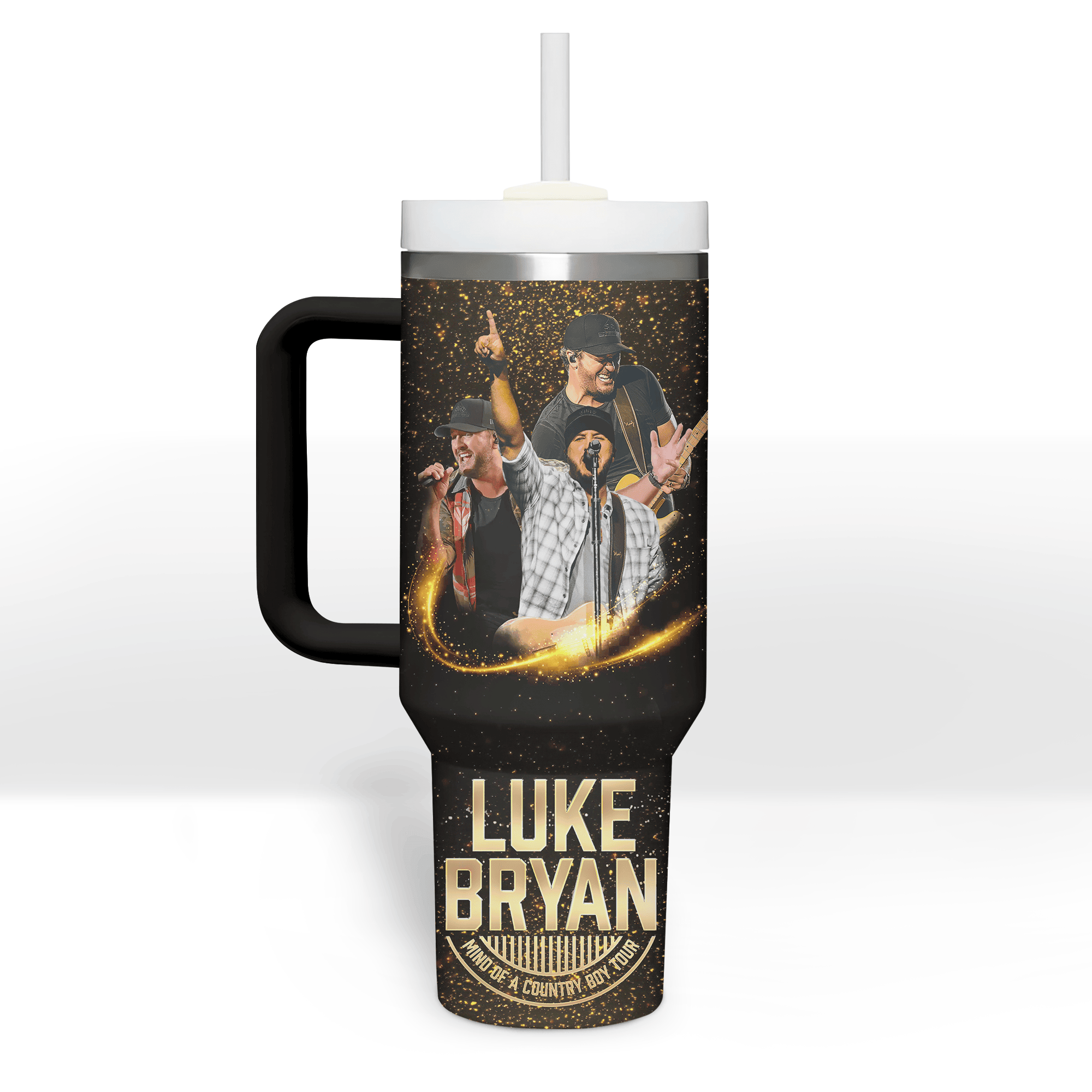 Luke Bryan Music Custom Stanley Cup 40 oz 30 oz Tumbler With Handle