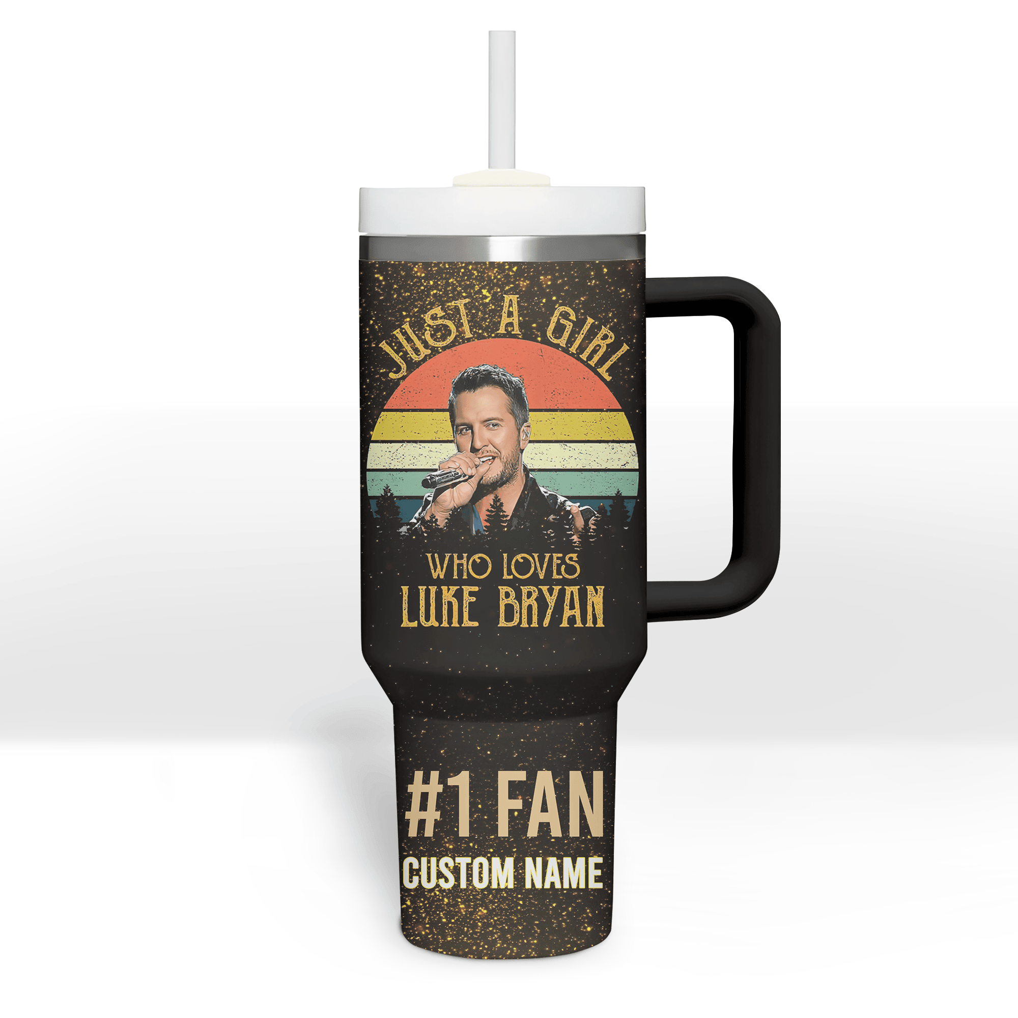 Luke Bryan Music Custom Stanley Cup 40 oz 30 oz Tumbler With Handle