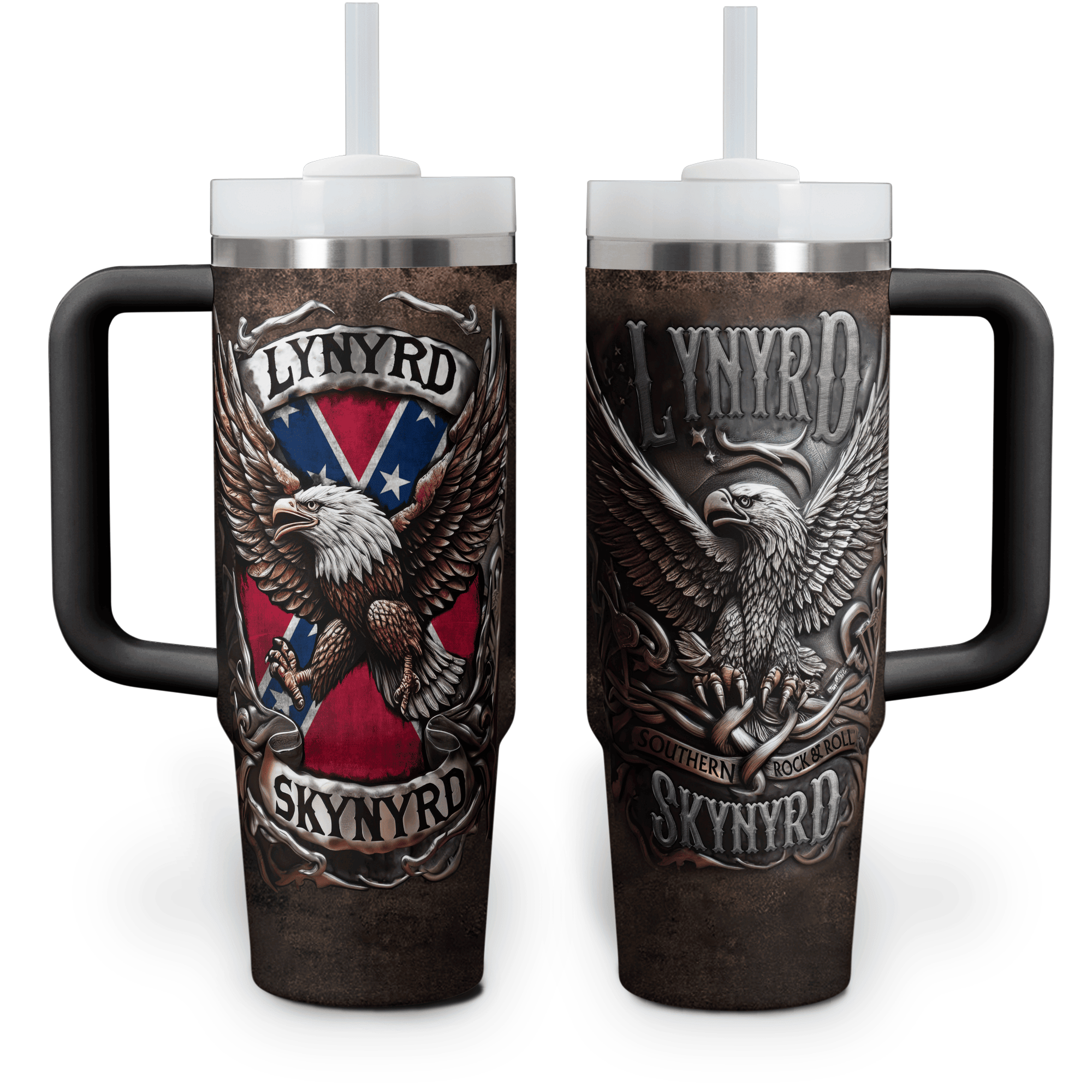 Lynyrd Skynyrd Music Custom Stanley Cup 40 oz 30 oz Tumbler With Handle