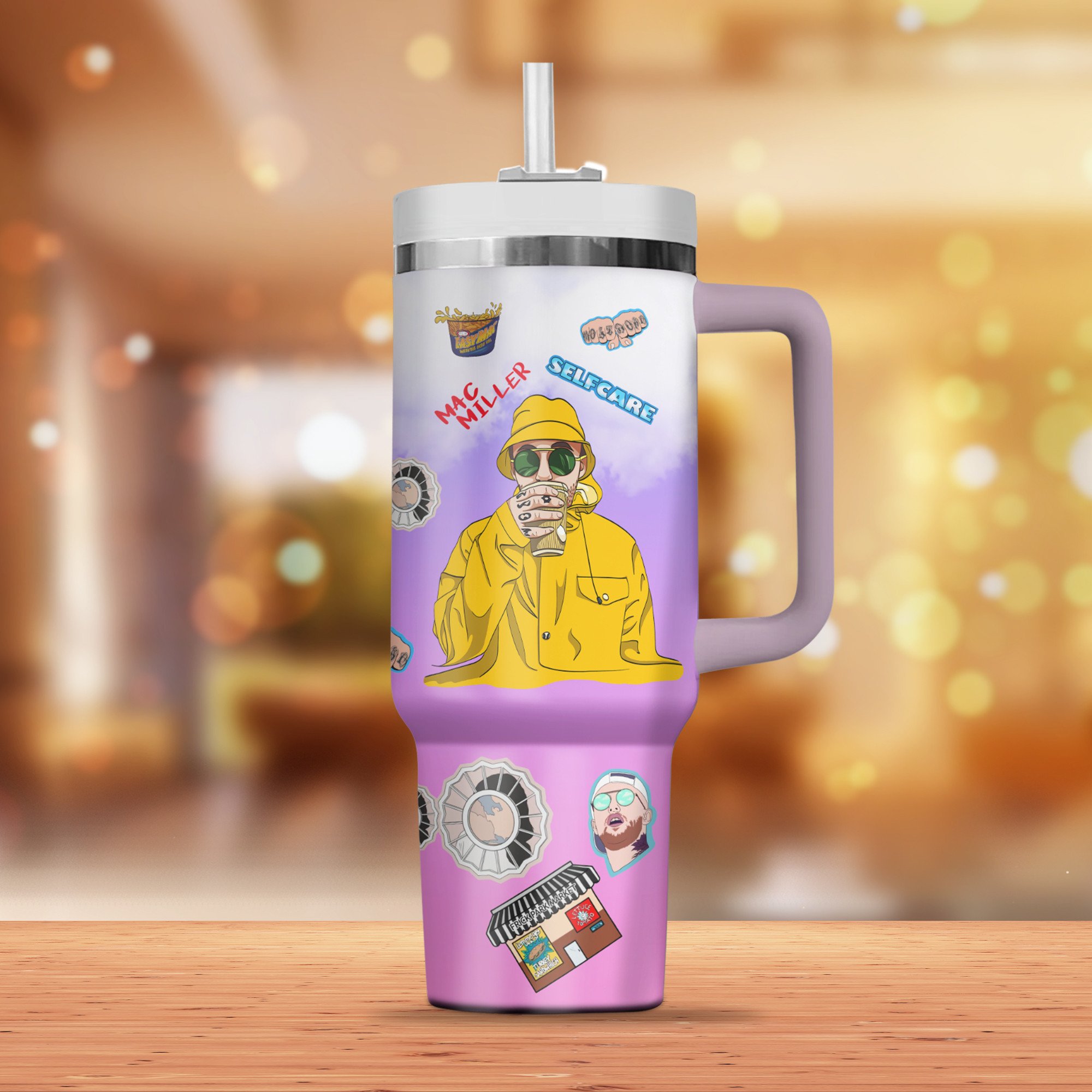 Mac Miller Music Custom Stanley Cup 40 oz 30 oz Tumbler With Handle