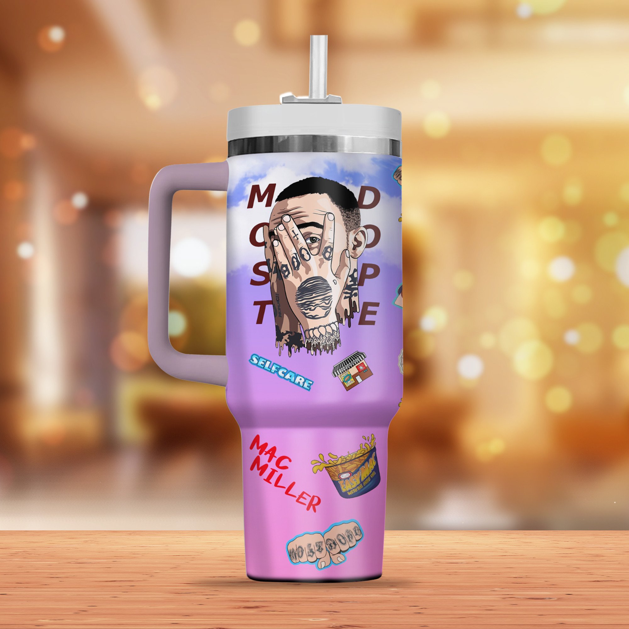 Mac Miller Music Custom Stanley Cup 40 oz 30 oz Tumbler With Handle
