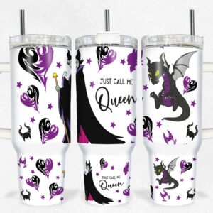 Maleficent Sleeping Beauty Disney Villain Cartoon Custom Stanley Cup 40 oz 30 oz Tumbler With Handle