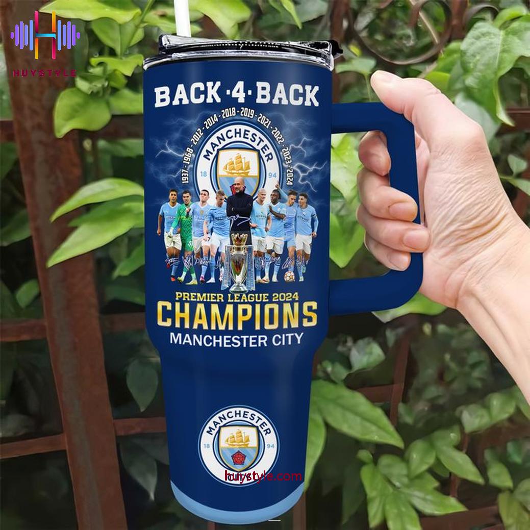 Manchester City Champions 2025Custom Stanley Cup 40 oz 30 oz Tumbler With Handle