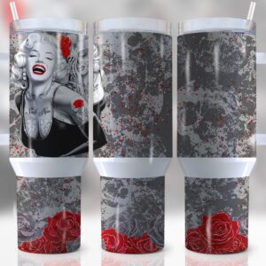 Marilyn Monroe Custom Stanley Cup 40 oz 30 oz Tumbler With Handle