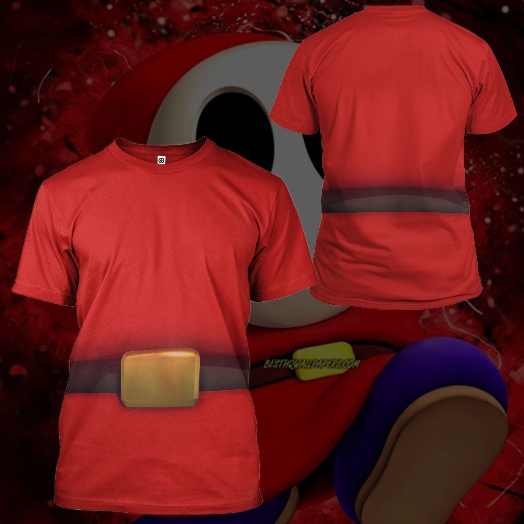 Mario Shyguy Costume Hoodie Sweatshirt T-Shirt Sweatpants Tracksuit - Stormmerch Exclusive