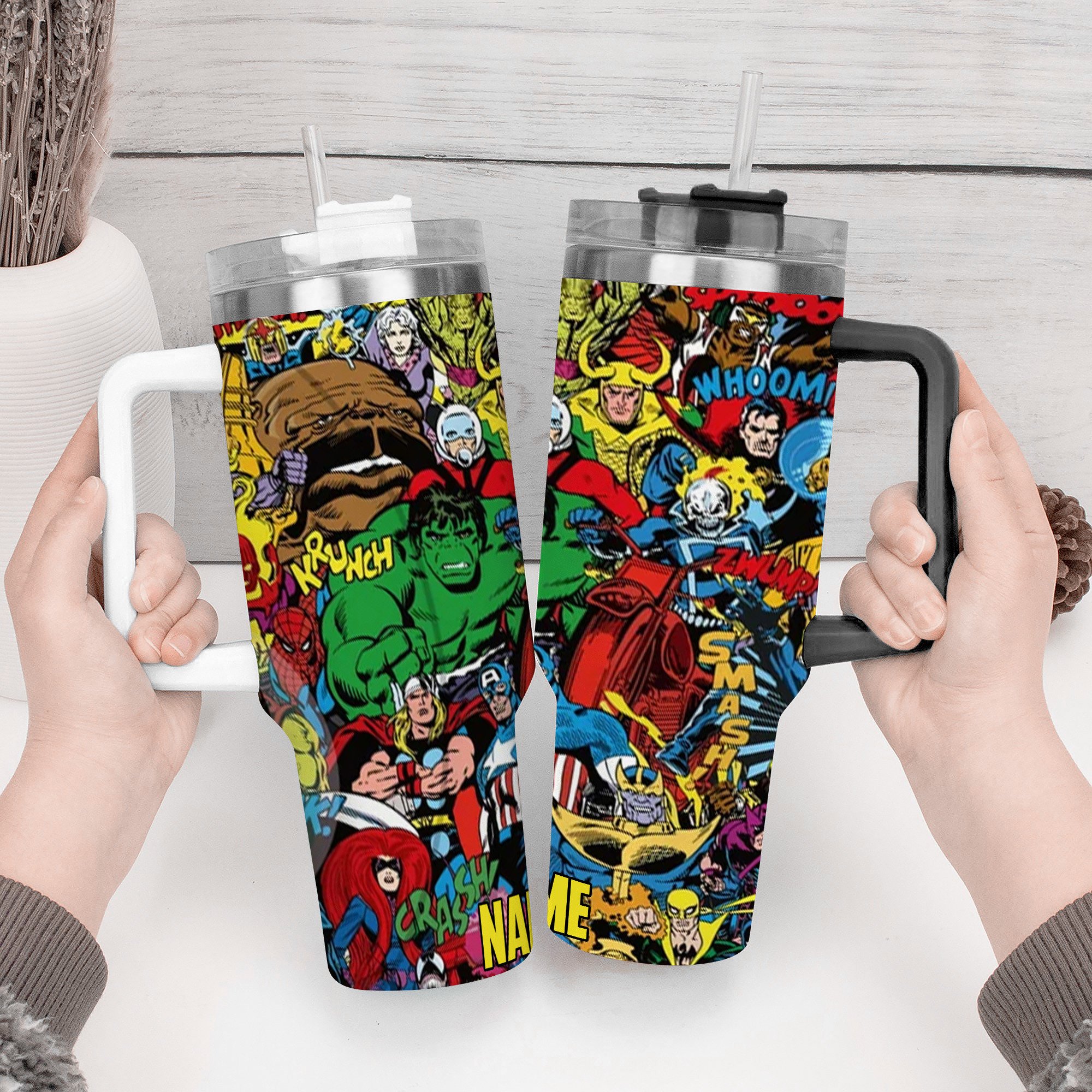 Marvel avengers Movies Custom Stanley Cup 40 oz 30 oz Tumbler With Handle