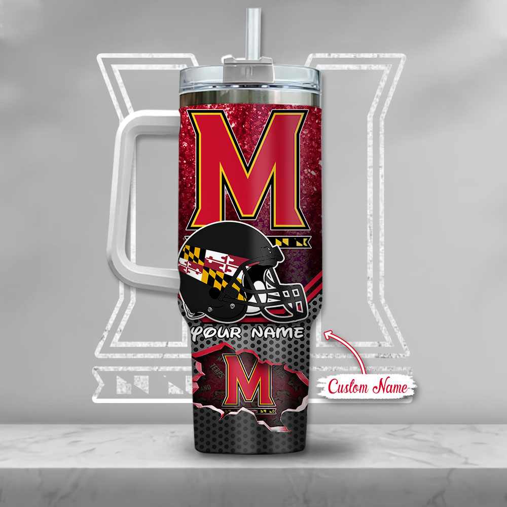 Maryland Terrapins NCAA Mickey Mouse Custom Stanley Cup 40 oz 30 oz Tumbler With Handle