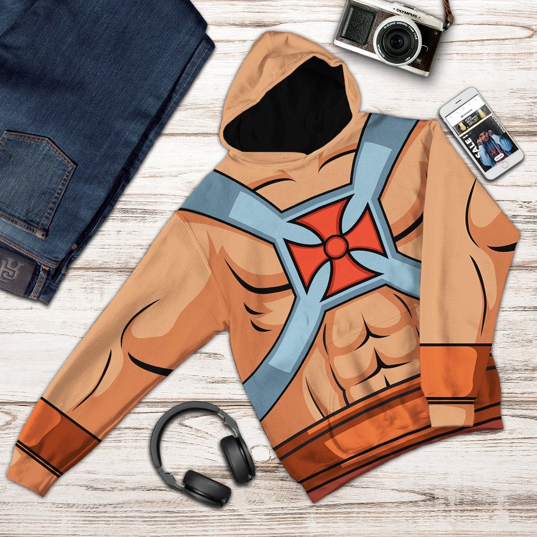 Master Of The Universe He Man Costume Hoodie Sweatshirt T-Shirt Sweatpants Tracksuit - Stormmerch Exclusive