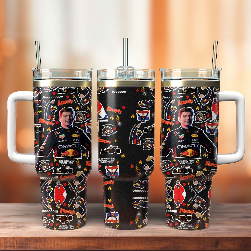 Max Verstappen Custom Stanley Cup 40 oz 30 oz Tumbler With Handle