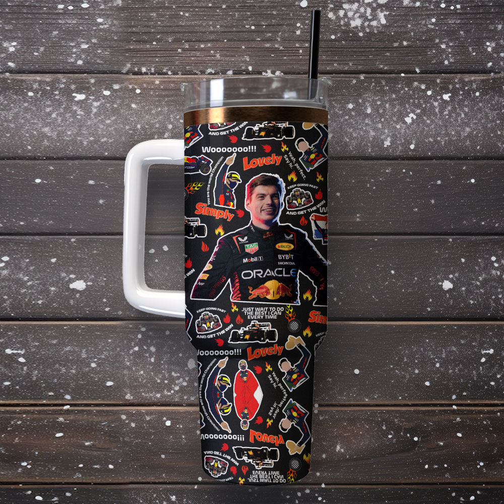 Max Verstappen Custom Stanley Cup 40 oz 30 oz Tumbler With Handle