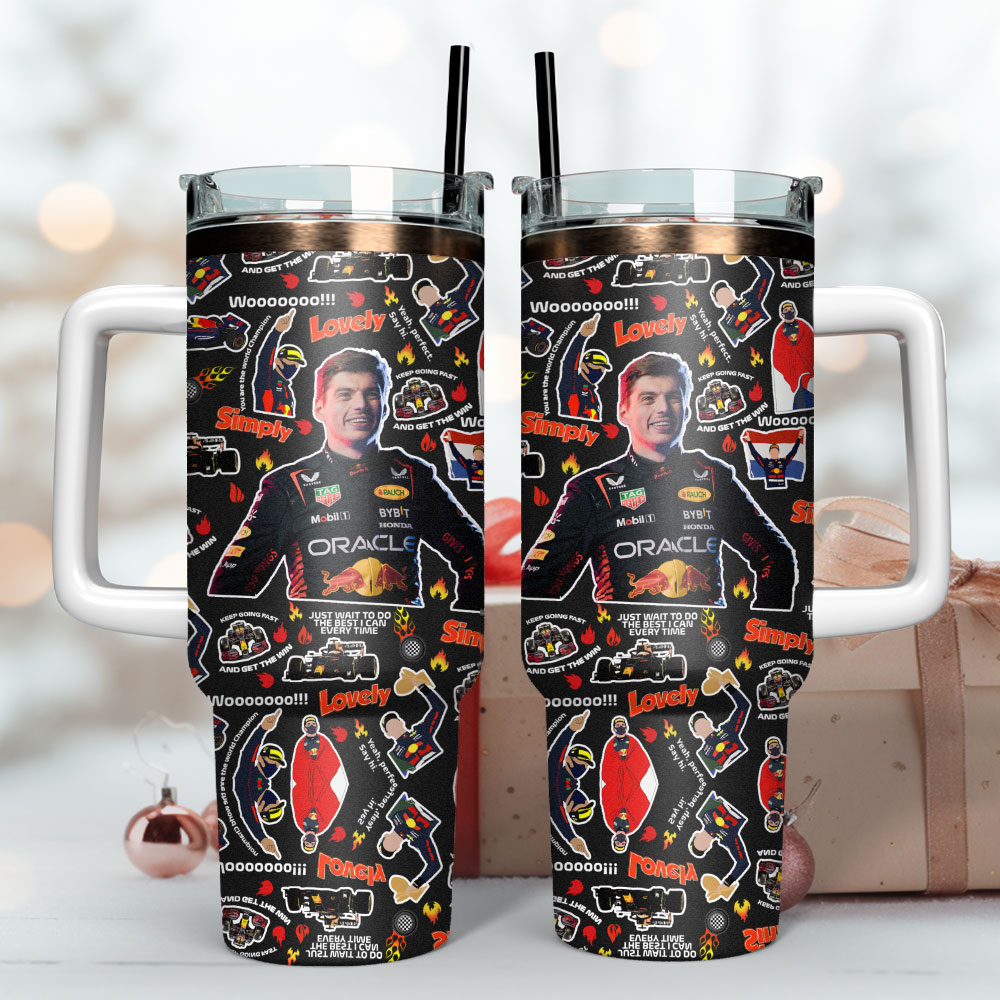 Max Verstappen Custom Stanley Cup 40 oz 30 oz Tumbler With Handle