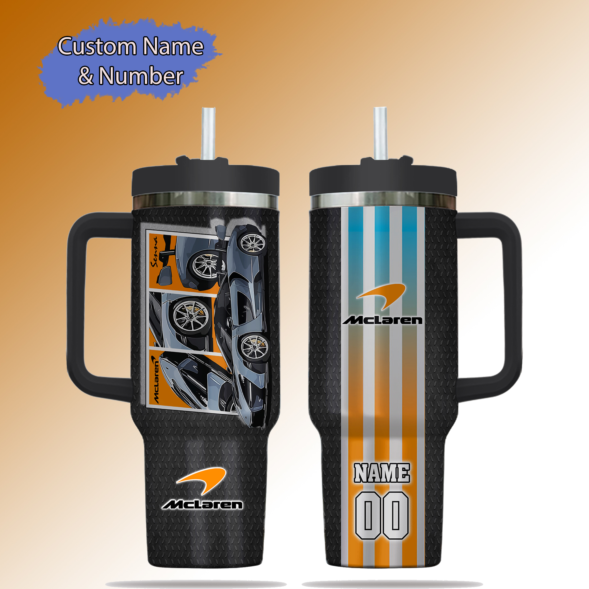 McLaren Car Custom Stanley Cup 40 oz 30 oz Tumbler With Handle