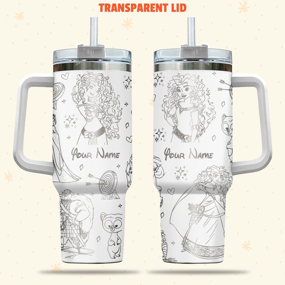 Merida Brave Disney Cartoon Custom Stanley Cup 40 oz 30 oz Tumbler With Handle