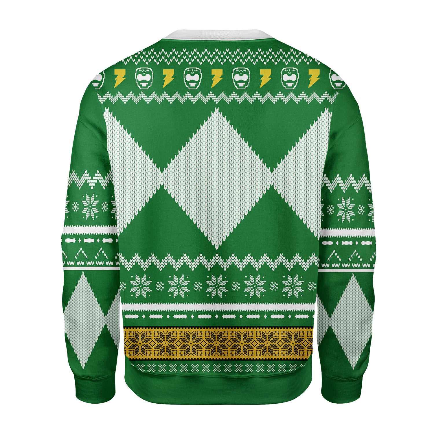Merry Christmas Unisex Christmas Sweater Green Power Ranger 3D Apparel - Stormmerch Exclusive