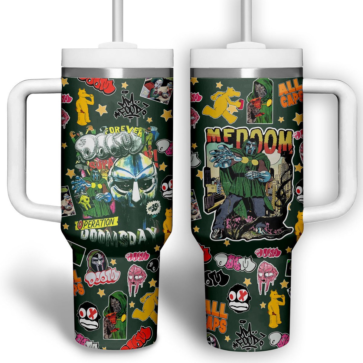 MF DOOM Music Custom Stanley Cup 40 oz 30 oz Tumbler With Handle