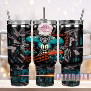 Miami Dolphins Custom Stanley Cup 40 oz 30 oz Tumbler With Handle