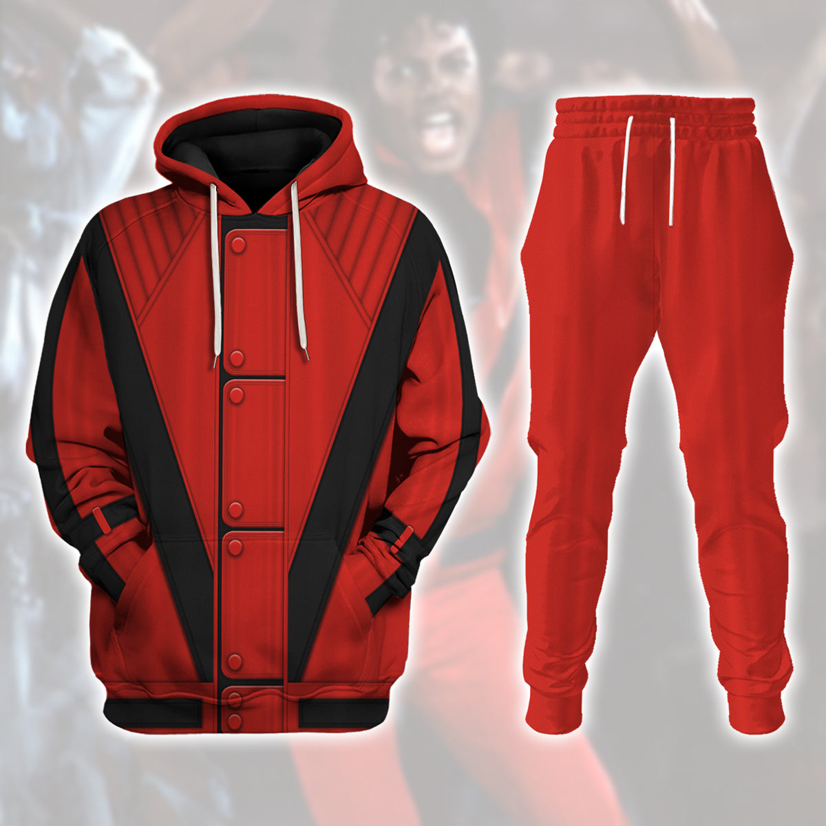 Michael Jackson Costume Hoodie Sweatshirt T-Shirt Sweatpants Tracksuit - Stormmerch Exclusive