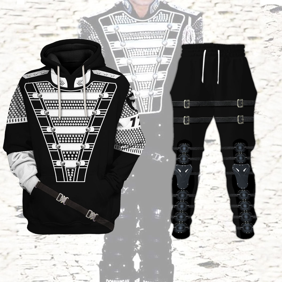 Michael Jackson Costume Hoodie Sweatshirt T-Shirt Sweatpants Tracksuit - Stormmerch Exclusive