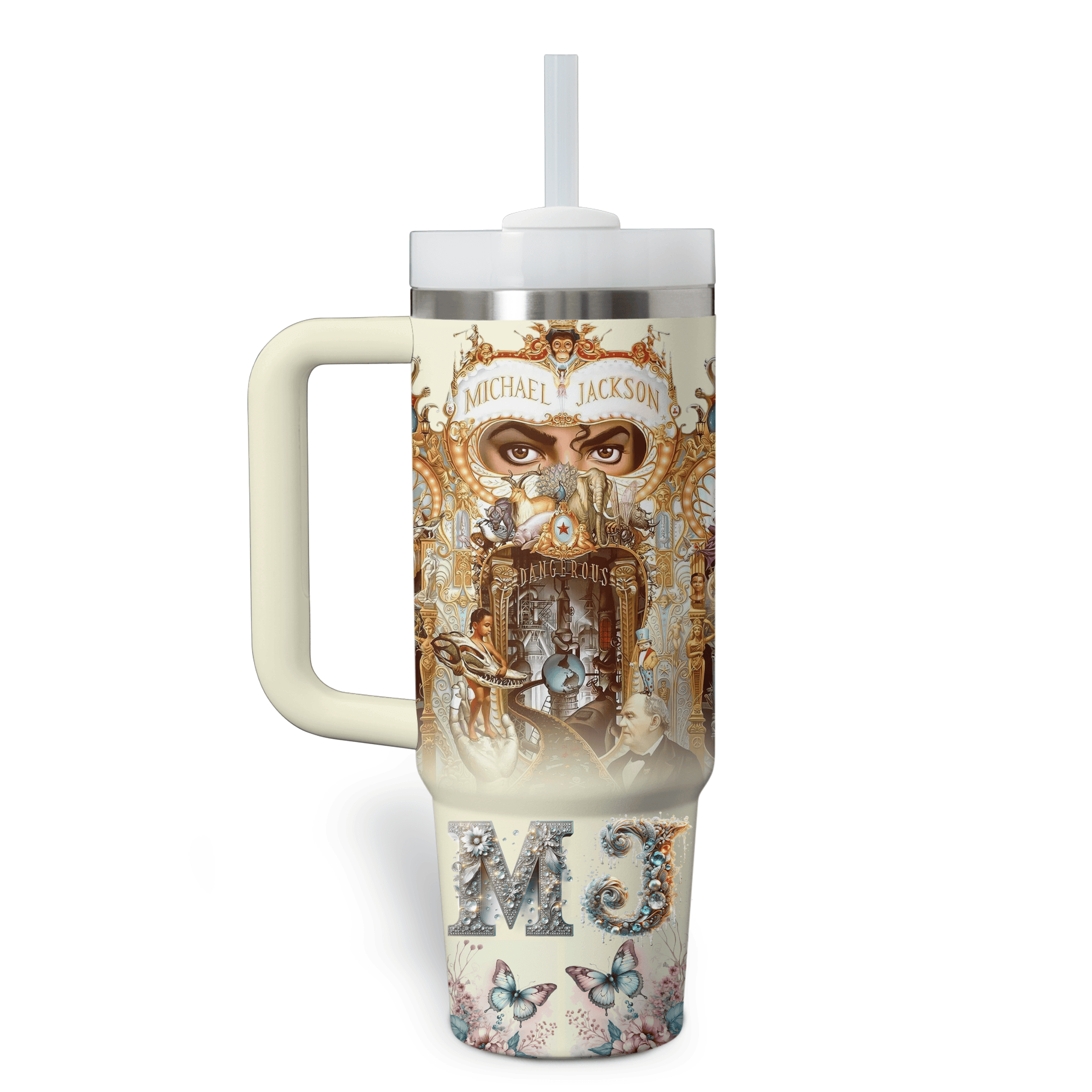 Michael Jackson Music Custom Stanley Cup 40 oz 30 oz Tumbler With Handle