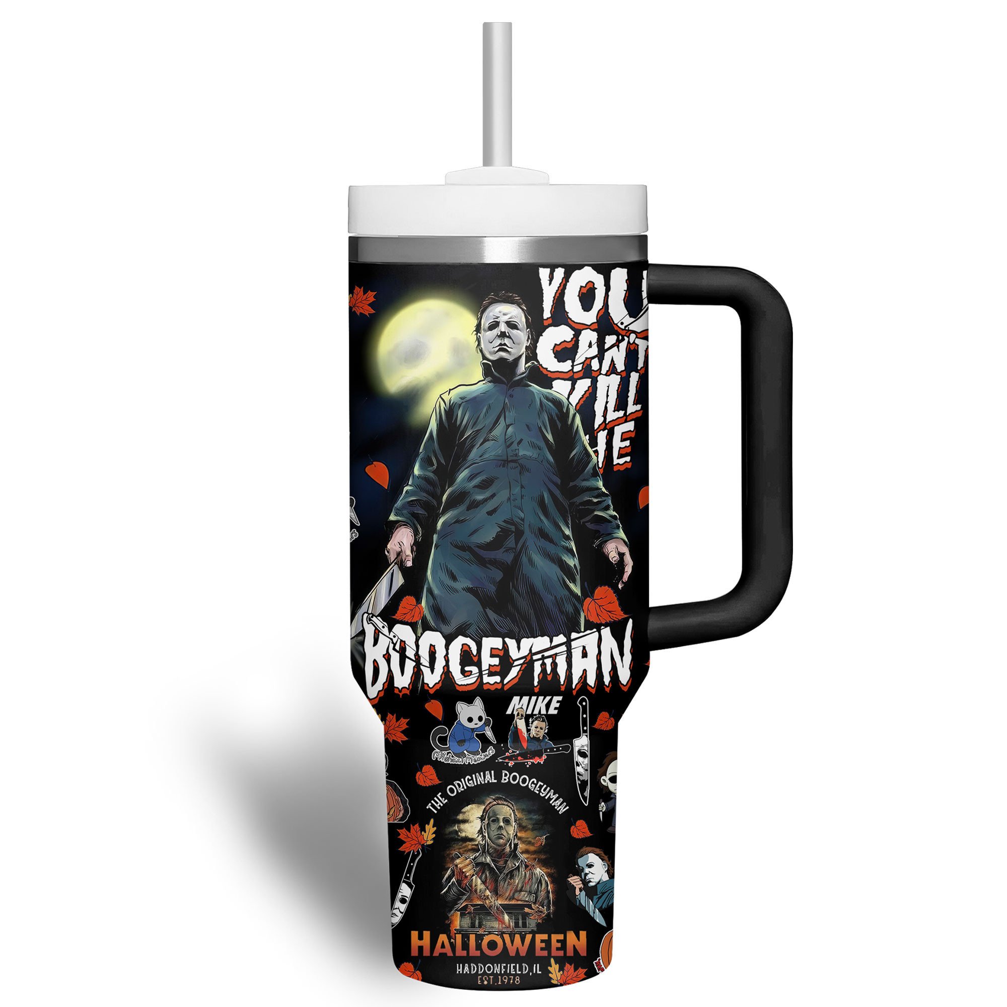 Michael Myers Horror Movies Custom Stanley Cup 40 oz 30 oz Tumbler With Handle