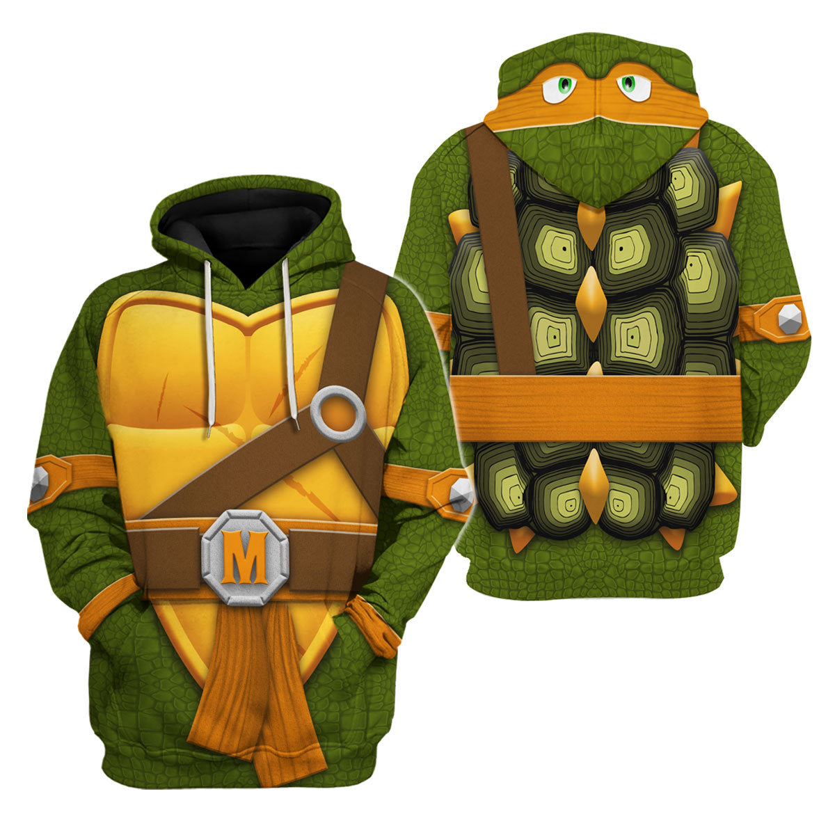 Michelangelo TMNT Costume Hoodie Sweatshirt T-Shirt Sweatpants - Stormmerch Exclusive