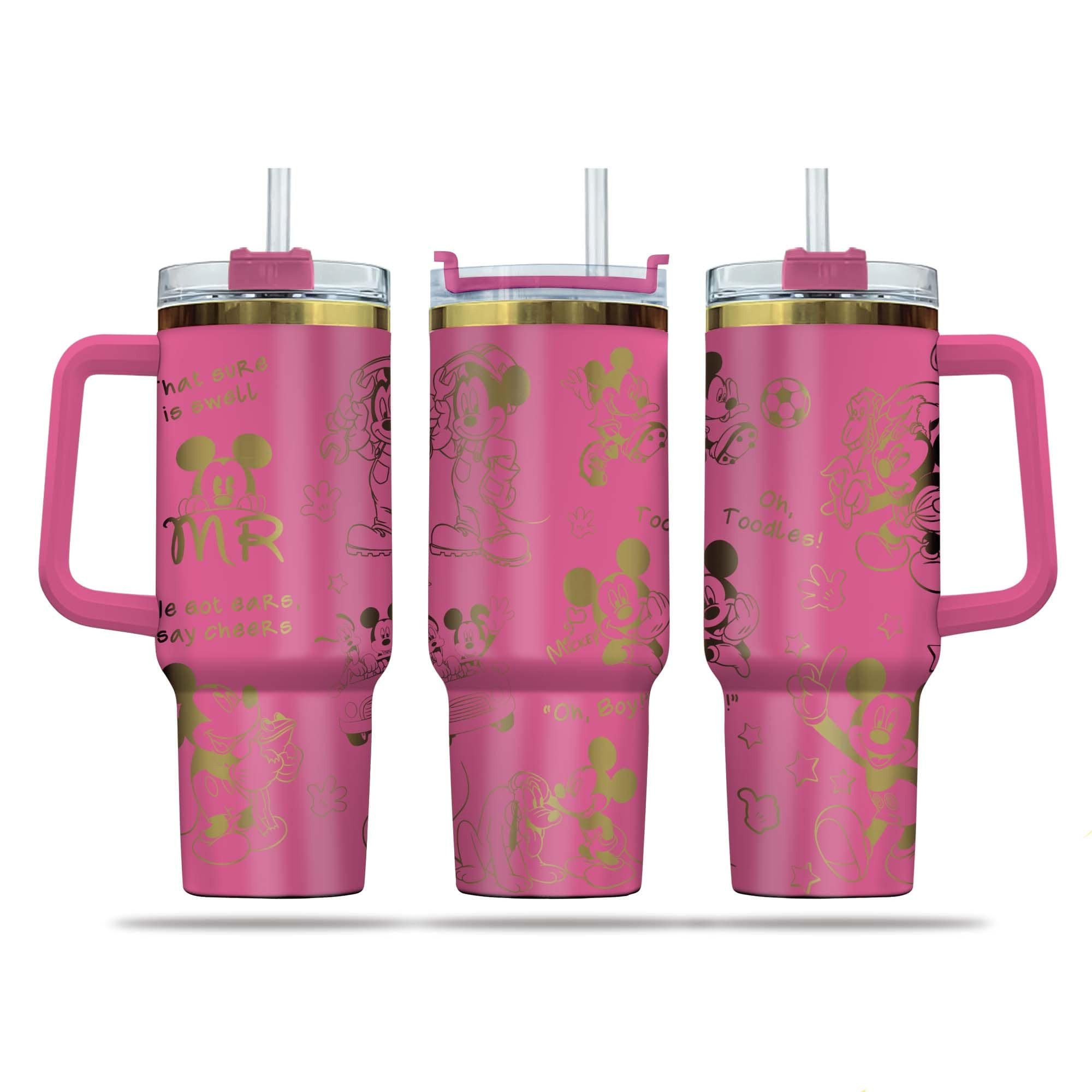 Mickey Cartoon Custom Stanley Cup 40 oz 30 oz Tumbler With Handle