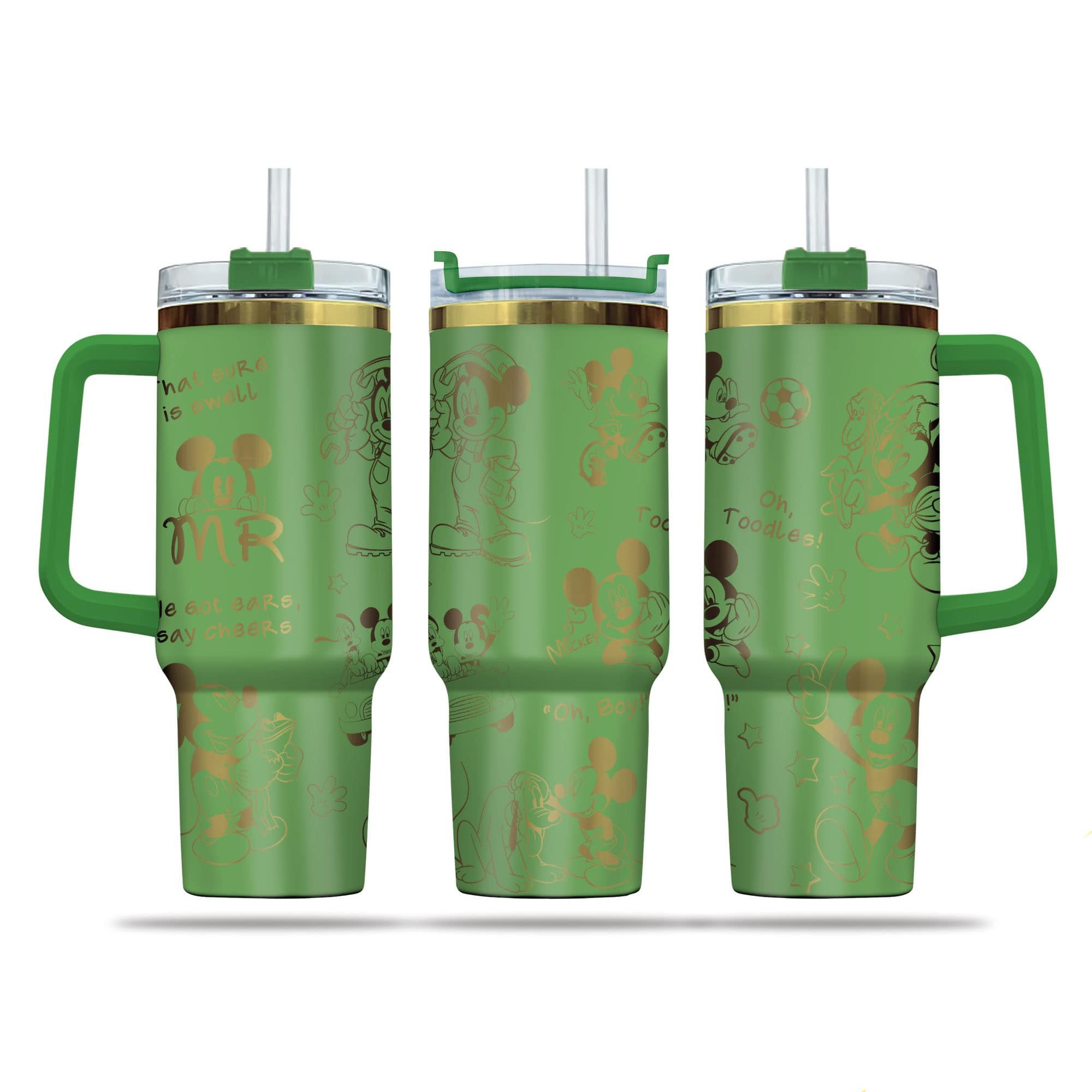 Mickey Cartoon Custom Stanley Cup 40 oz 30 oz Tumbler With Handle