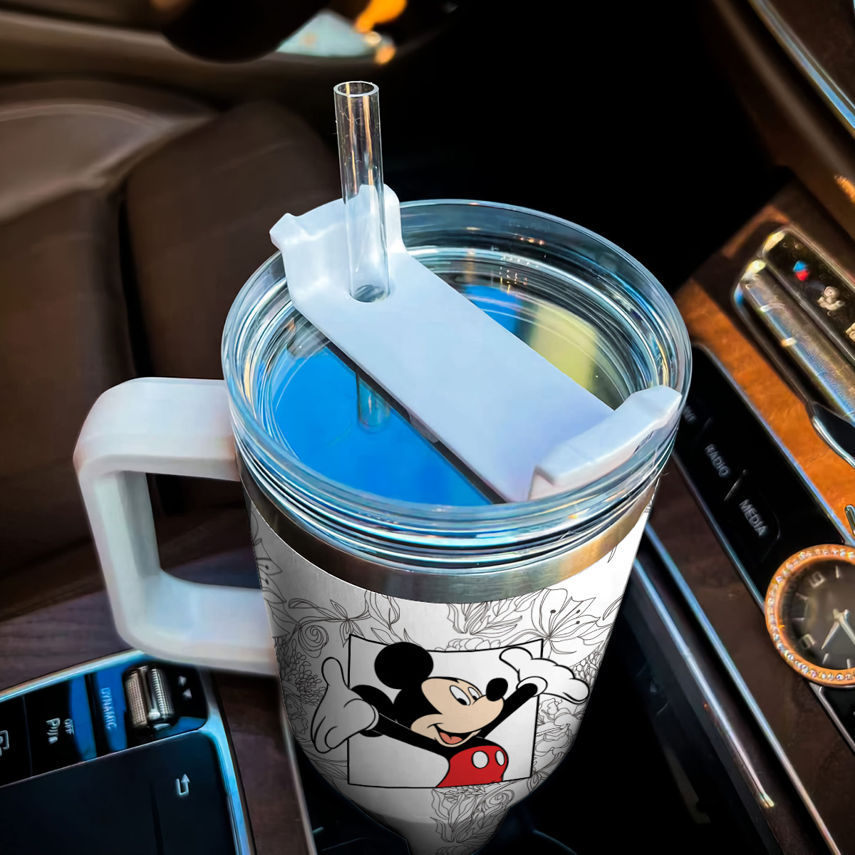 Mickey Mouse And Friends Cartoon Custom Stanley Cup 40 oz 30 oz Tumbler With Handle