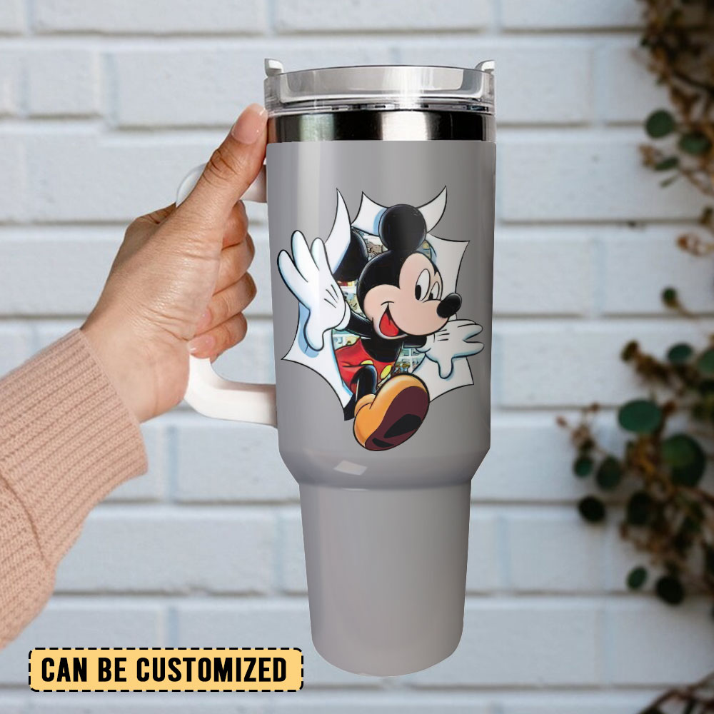 Mickey Mouse Disney Cartoon Custom Stanley Cup 40 oz 30 oz Tumbler With Handle