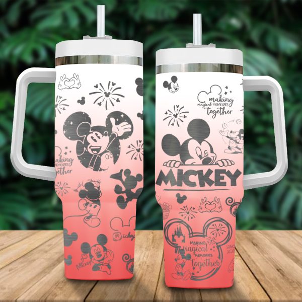 Mickey Mouse Disney Cartoon Custom Stanley Cup 40 oz 30 oz Tumbler With Handle