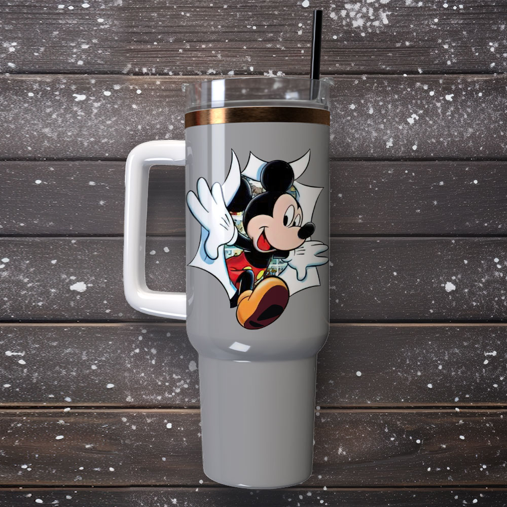 Mickey Mouse Disney Cartoon Custom Stanley Cup 40 oz 30 oz Tumbler With Handle