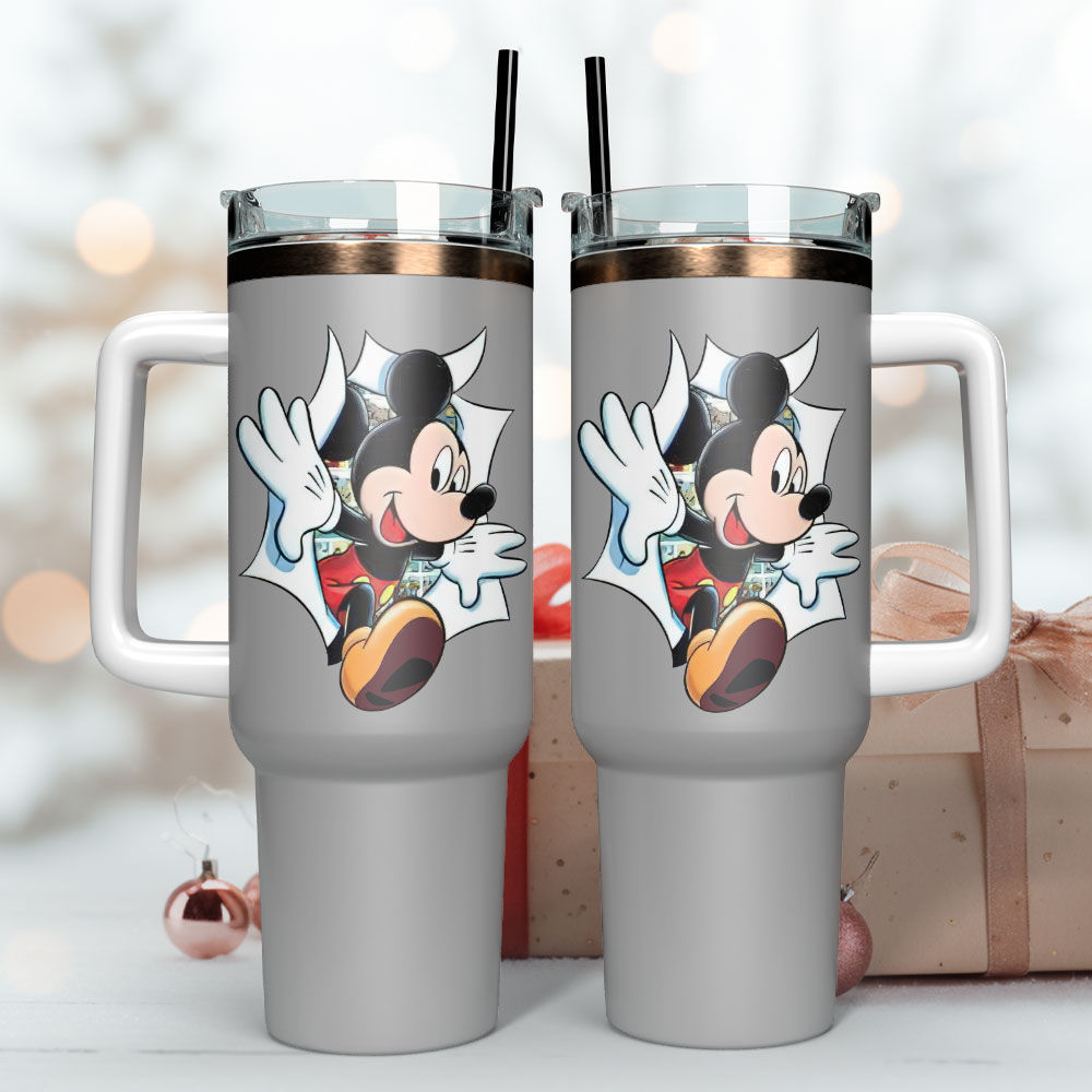 Mickey Mouse Disney Cartoon Custom Stanley Cup 40 oz 30 oz Tumbler With Handle