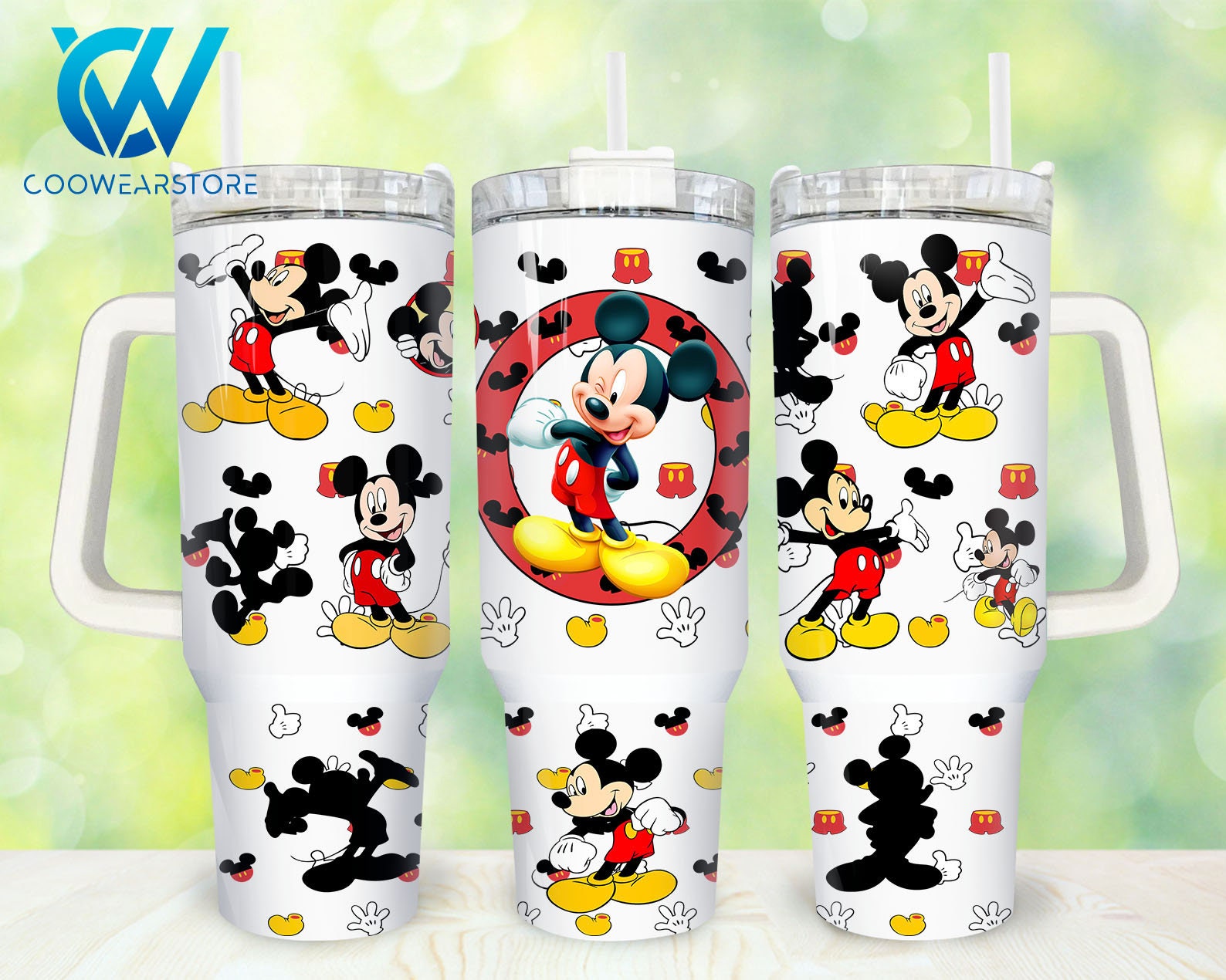 Mickey The Mouse Disney Cartoon Custom Stanley Cup 40 oz 30 oz Tumbler With Handle