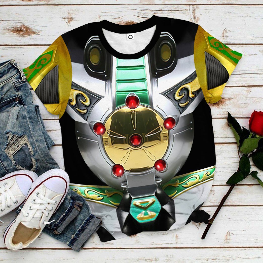Mighty Morphin Power Rangers Dragonzord Costume Hoodie Sweatshirt T-Shirt Sweatpants Tracksuit - Stormmerch Exclusive