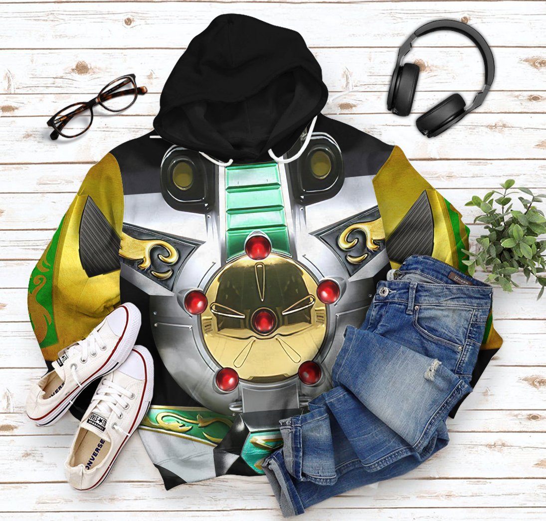 Mighty Morphin Power Rangers Dragonzord Costume Hoodie Sweatshirt T-Shirt Sweatpants Tracksuit - Stormmerch Exclusive