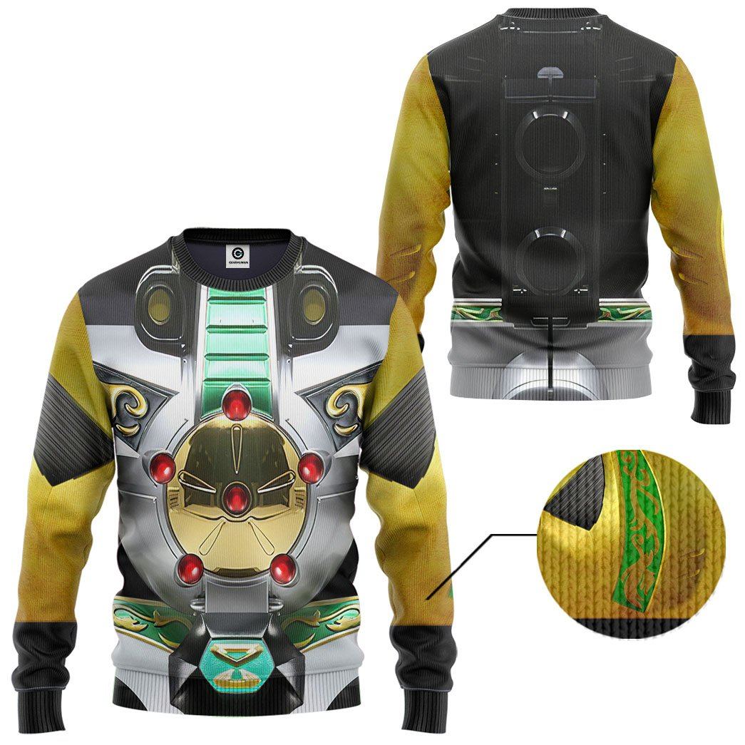 Mighty Morphin Power Rangers Dragonzord Costume Hoodie Sweatshirt T-Shirt Sweatpants Tracksuit - Stormmerch Exclusive