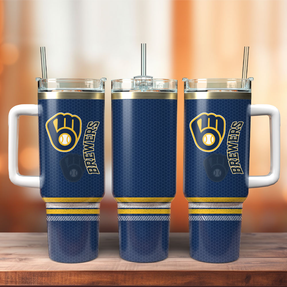 Milwaukee Brewers Baseball MLB Sport Custom Stanley Cup 40 oz 30 oz Tumbler With Handle
