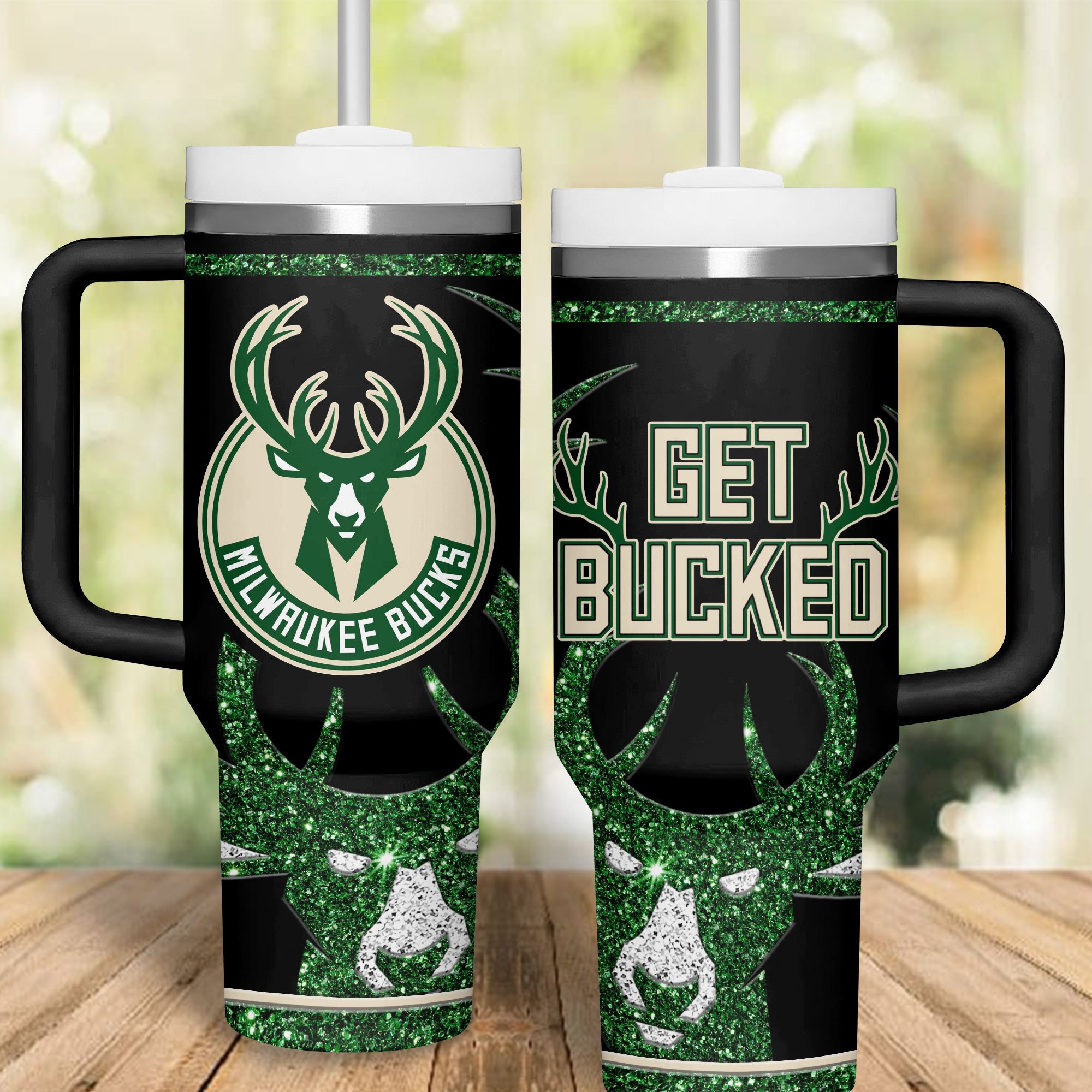 Milwaukee Bucks NBA Custom Stanley Cup 40 oz 30 oz Tumbler With Handle