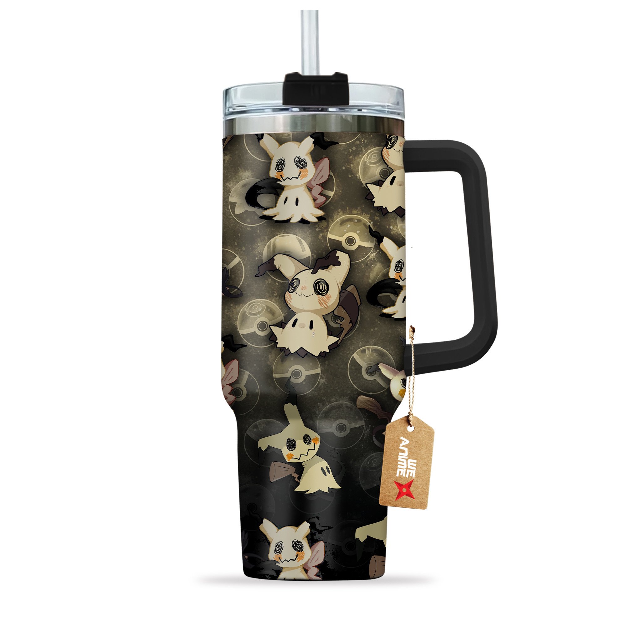 Mimikyu Pokemon Anime Custom Stanley Cup 40 oz 30 oz Tumbler With Handle