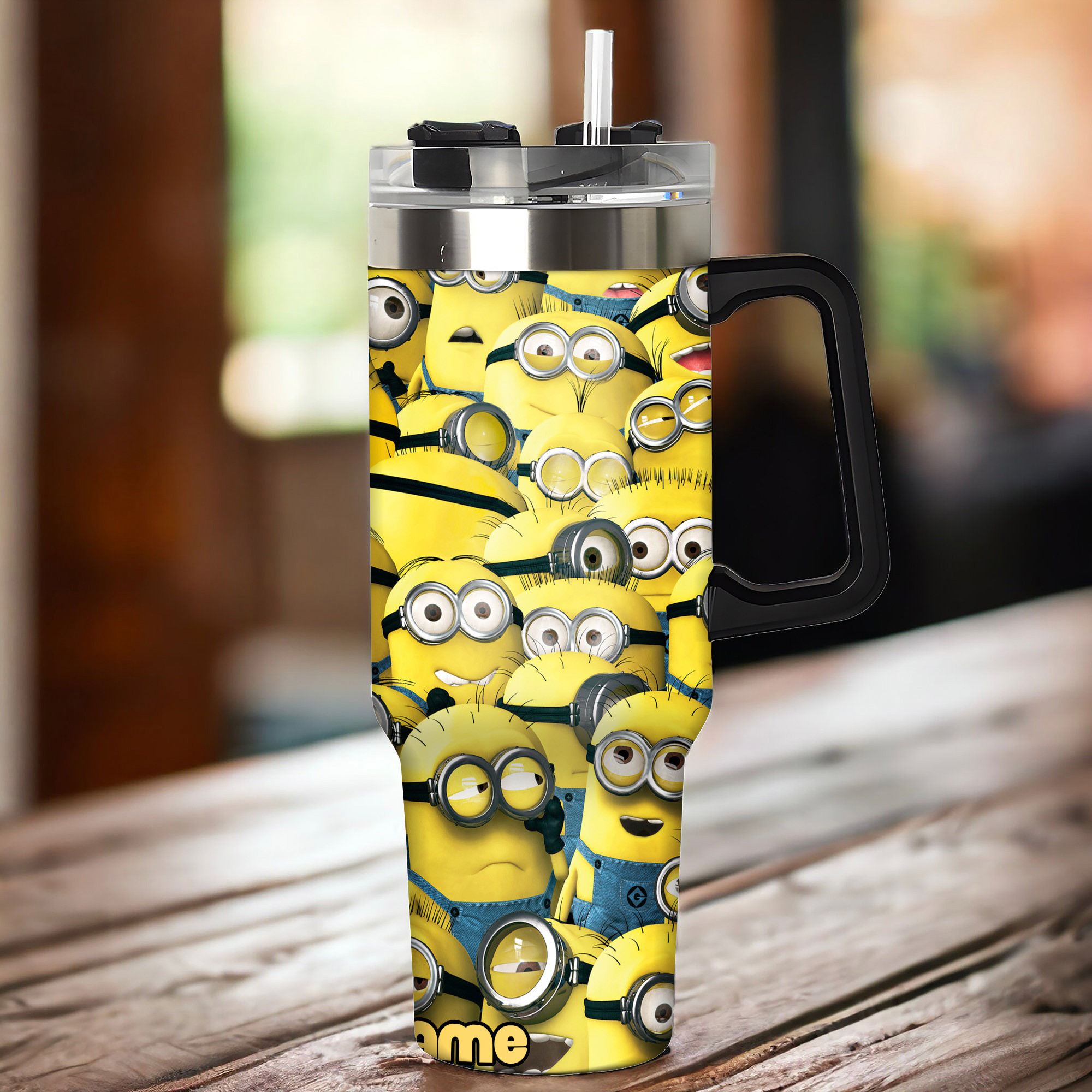 Minion Cartoon Custom Stanley Cup 40 oz 30 oz Tumbler With Handle