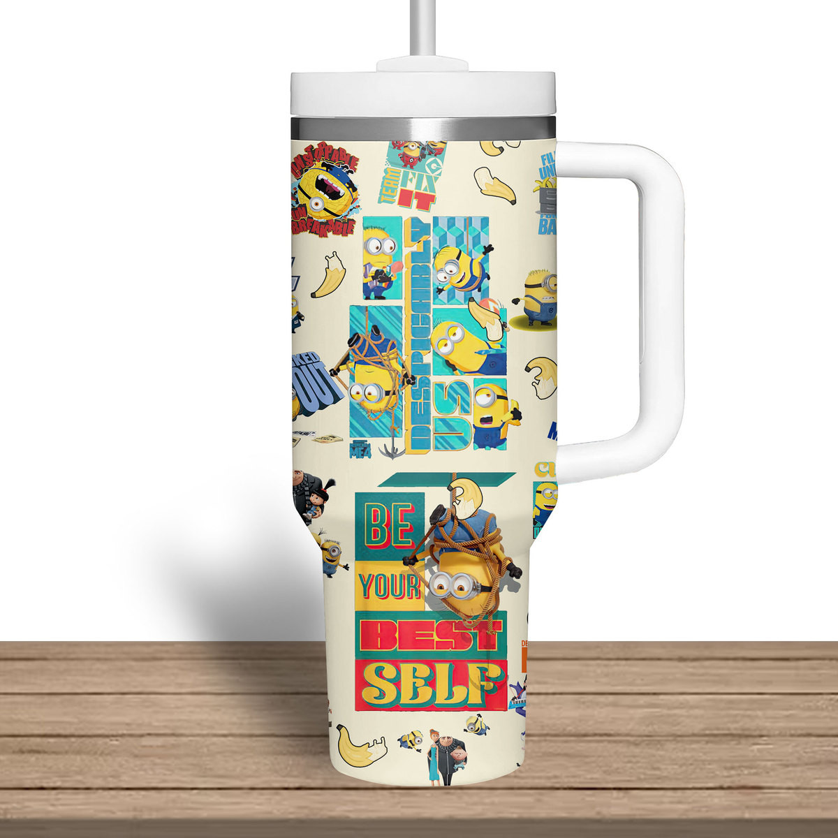 Minions Cartoon Custom Stanley Cup 40 oz 30 oz Tumbler With Handle